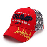 Trump 2024 Hat MAGA Hat Embroidered Take America Back Donald Trump Slogan USA Adjustable Mesh Red Baseball Cap for Woman Men