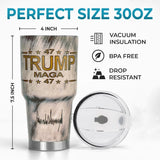 Joymarke MAGA Trump Tumbler 2024, Skull American Flag 30 Oz Tumbler, Trump Coffee Cups, USA Flag Tumbler Insulated Cup With Lid, Patriotic Birthday Gifts for Women Men, Republican Tumbler Cups