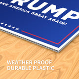 Trump Yard Sign 2024 Large, 24" x 18" Double-Sided Trump Campaign Yard Sign With Stake, MAGA Trump Yard Sign, Show Your Support, Decorate Your Lawn With Trump Campaign Yard Sign