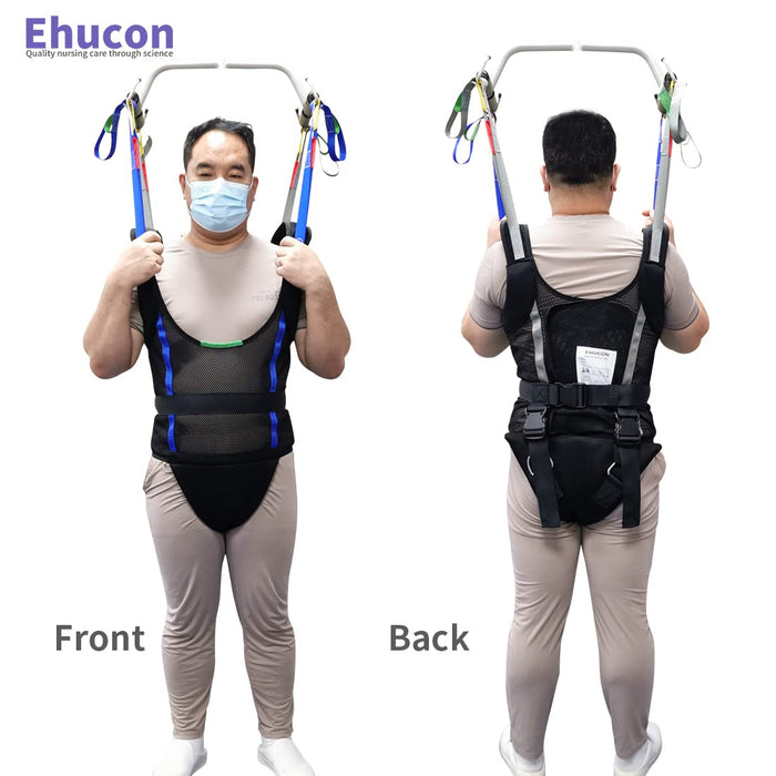 Ehucon Comfort Padded Patient Lift Walking Sling,Portable Hoyer Standing Harness to People/Handicap for Ambulating Support Training,500 lbs Safety Loading(Small)