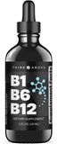 B1 B6 B12 Vitamin Liquid Drops - Nerve, Energy, Brain Support Supplement - Fruity-Like Flavor - Methylcobalamin, Thiamine, Pyridoxine - 60 Day Supply - 2 oz - for Men and Women - Simply Made