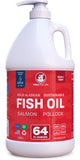 Fish Oil for Dogs - Healthy Skin & Coat, Salmon, Pollock, All Natural Supplement for Pets, Itching Scratching Allergy & Inflammation Defense, Omega 3 EPA DHA, Brain & Heart Health, 64 oz