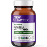 New Chapter Women's Multivitamin Advanced Formula for Stress, Bone, Immune, Beauty & Energy Support, Higher Levels of Whole-Food Fermented Essential Nutrients for Women + Iron + Vitamin D3, 120 Count