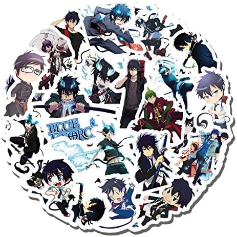 20 PCS Stickers Pack Blue Aesthetic Exorcist Vinyl Colorful Waterproof for Water Bottle Laptop Bumper Car Bike Luggage Guitar Skateboard