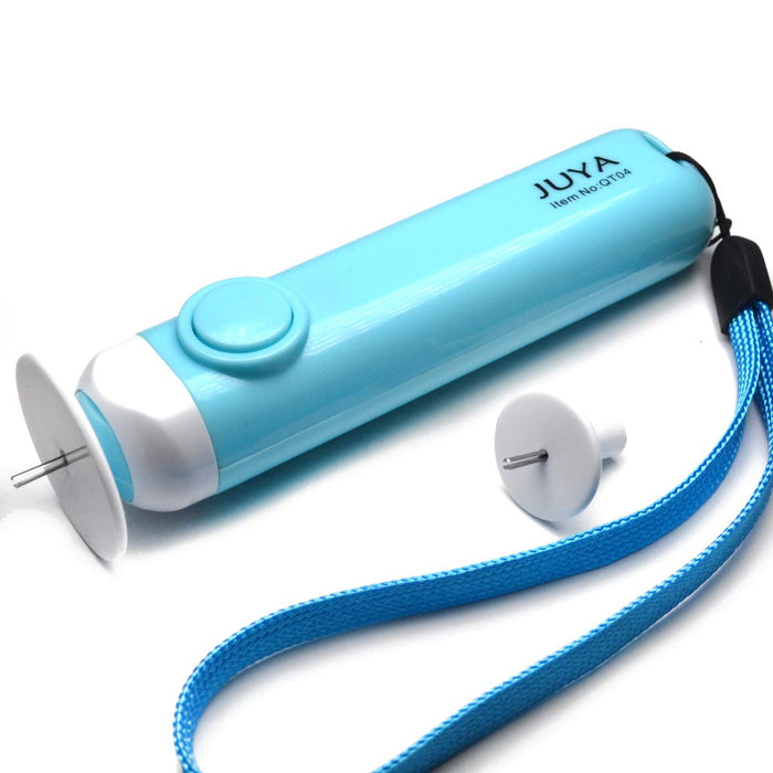 JUYA Electric Quilling Tool Automated Have 2 Plates Good for Small and Large Coils Rolling Fast(Blue)