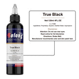 Nazzor Tattoo Professional Ink Black Tattoo Pigment for Shading and Lining 4oz (120ml) TI302-120-019