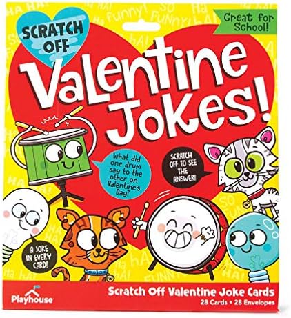 Playhouse Silly Joke Scratch-Off 28 Card Super Valentine Exchange Pack for Kids