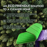 Reusable Floor Mop Pads - Swiffer Wet Jet Compatible Refills 4 Pack - Machine Washable, 12-inch Microfiber Mop Swiffer Wet Pads - Eco-Friendly Household Cleaning Supplies