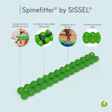 Spinefitter by Sissel, Back Stretcher for Lower-Back Pain Relief, Back-Cracking Device, Back Cracker, Upper- and Lower-Back Stretcher, Back Decompression Device, Lumbar Stretcher, Green