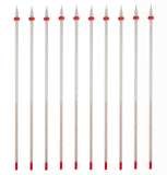 GSC International #6300-10 Thermometer Laboratory Red Alcohol Filled, Ungraduated with a Temperature Range of -20 to 110C, White Back, Partial Immersion. Pack 10.