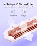 Wavytalk Pro Flat Iron Hair Straightener, 100% Pure Titanium Flat Iron for Easy Glide, Straightener and Curler for All Hairstyles, Dual Voltage Flat Iron for Hair (Purple)