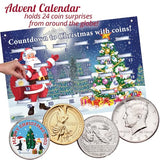 Littleton Coin's 2023 Advent Calendar Countdown to Christmas with 24 Coins from Around the World - Adult or Child