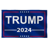 Trump 2024 Flag 4x6 Outdoor Indoor- Donald Trump 2024 Flag- Double Sided Printing- Double Stitched- Polyester with Brass Grommets (4x6 Ft)