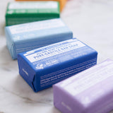 Dr. Bronner's - Pure-Castile Bar Soap (Peppermint, 5 ounce, 6-Pack) - Made with Organic Oils, For Face, Body & Hair, Gentle & Moisturizing, Biodegradable, Vegan, Cruelty-free, Non-GMO