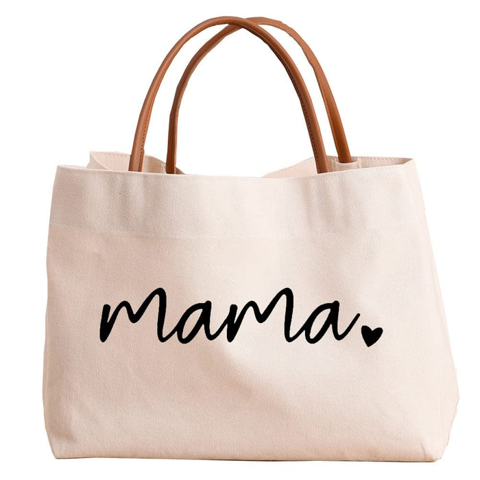 kifasyo Mom Mama Bag Mother Gifts Momlife Tote for Hospital Beach Travel