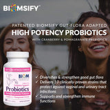 Biom Complete Feminine Balance Women's Daily Probiotics + Prebiotics with Organic Cranberry & Pomegranate with Lactobacillus crispatus, Gluten &, Dairy-Free. 30 Servings