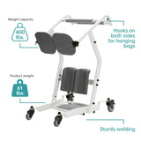 ELENKER Stand Assist Lift - Sit to Stand Lift Patient Transport Unit for Elderly - Patient Lift for Home Care Use- 400 Pound Weight Capacity