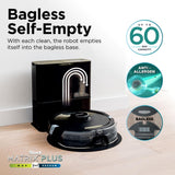 Shark Robot Vacuum & Mop Combo, Powerful Suction, Matrix Plus, 60-Day Debris Capacity, HEPA Bagless Self Empty Base, Sonic Mopping, Home Mapping for Pet Hair, Carpets & Hardfloor, Black/Gold, AV2610WA