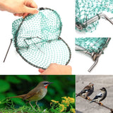 Pigeon Bird Trap,Large Spring Domestic Humane Live Bird Traps Net for Birds Pigeons Sparrow Quail Hunting Cage Traps Tools Humane Live Trap Mesh (D)