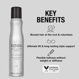 Kenra Root Lifting Spray 13 |Volumizing Foam |Medium Hold |Ultimate Lift & Lasting Style |Boosts Hair At The Root |Provides Flexible Fullness Without Weight or Stiffness |All Hair Types |8 oz (2-Pack)