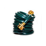 FUNJEE Lightweight EVA Coil 20 FT Garden Hose with 3/4" GHT Solid Brass Fittings