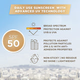 L’Oréal Paris Sunscreen, Non-Greasy, Brightening Sunscreen With Niacinamide, UVA & UVB Protection, With SPF 50 PA+++, Bright & Clear, UV Defender Serum Protector, 50 ml