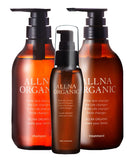 ALLNA ORGANIC Oruna Organic Shampoo Treatment, Hair Oil, 3 Piece Set, Additive-free, Moisturizing, Damage Repair (Smooth)