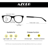 AZorb 2Pack Blue Light Blocking Glasses for Kids Unbreakable Computer Screen Glasses for Boys & Girls-2 Pack(Transparent+ Leopard)