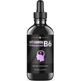 Think Above Liquid B6 Pyridoxine Supplement, Vitamin B-6 (as Pyridoxine Hydrochloride), Glass Bottle 4 oz 120 ml