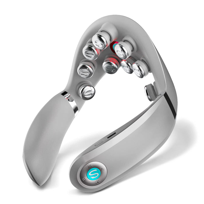 SKG Neck Massager with Heat, Deep Tissue Vibration Infrared Neck Massager Cordless for Pain Relief, Portable Electric Cervical Massager 9D Neck Relaxer Women Men Gift G7 PRO