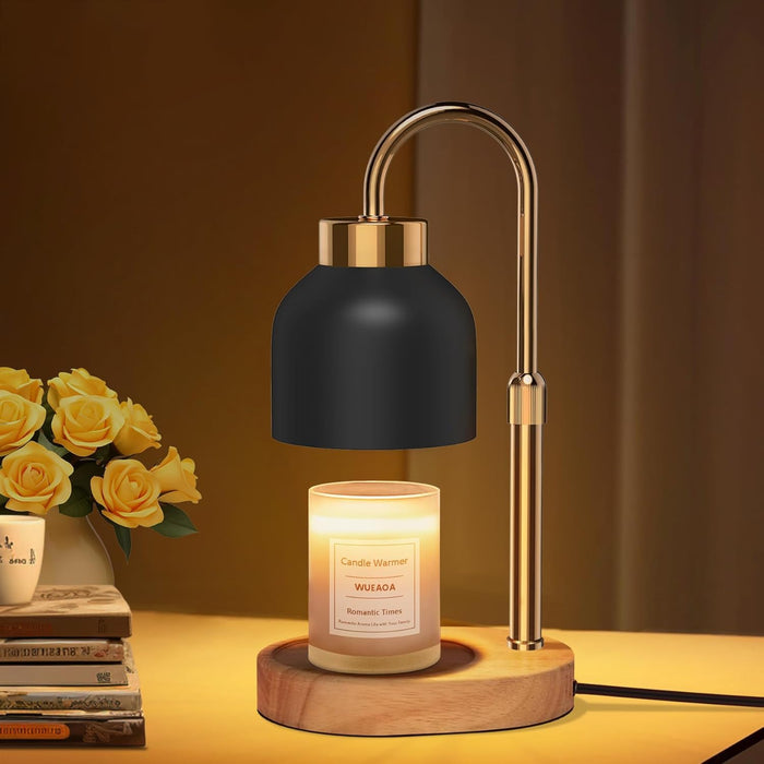 WUEAOA Candle Warmer Lamp with Timer Dimmer, Height & Brightness Adjustable