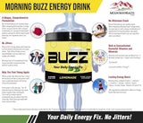 Morning Buzz Energy Powder Drink - Energy Boost Energy Drink - Sugar-Free Energy with Antioxidants - Morning Kick and Sports Nutrition Endurance Product - 30 Servings, Lemonade, 8 Ounces