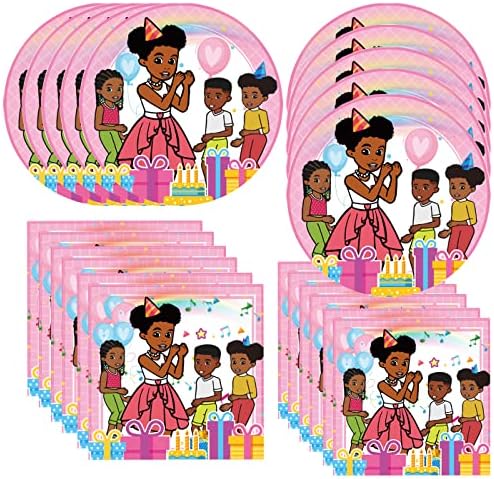 40Pcs Gracies Corner Party Supplies include 20 plates, 20 napkins for Gracies birthday party decoration