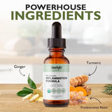 LIMELIGHT HERBALS The Organic Inflammation Formula: Advanced Liquid Supplement Drops with Concentrated Turmeric, Boswellia, Ginger, Black Pepper, Inflammatory Support, 60 Servings, Made in USA