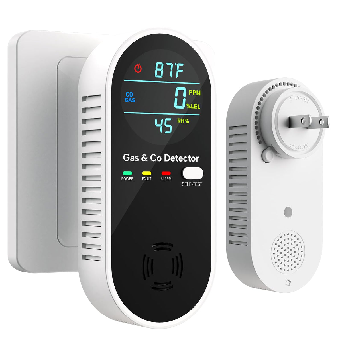 4-in-1 Upgraded Combination Natural Gas Leak Detector and Carbon Monox