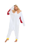 LABULA Slim Fit Unisex Adult Onesie Animal Pajamas Halloween Cosplay Sleepwear White