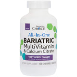 Bariatric Choice All-in-One Bariatric MultiVitamin with 375 mg Calcium Citrate, Very Berry (120ct)