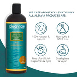 Aleavia Green Tea Honeysuckle Body Cleanse – Organic & All-Natural Prebiotic Body Wash with Raw Honey – 16 Oz.