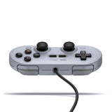 8Bitdo SN30 Pro USB Wired Controller Retro Classic GamePad for Switch, PC Windows & Raspberry PI (Gray edition)