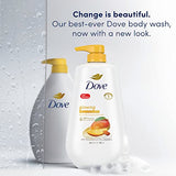 Dove Body Wash with Pump Glowing Mango & Almond Butter 3 Count for Renewed, Healthy-Looking Skin Gentle Skin Cleanser with 24hr Renewing MicroMoisture 30.6 oz