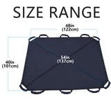 Leetye Mei Patient Turning Device Transfer Sling Positioning Bed Pad with Handles, 48" x 40" Patient Transfer Belts for Turning, Lifting & Repositioning for Elderly, Incontinence, Hospital