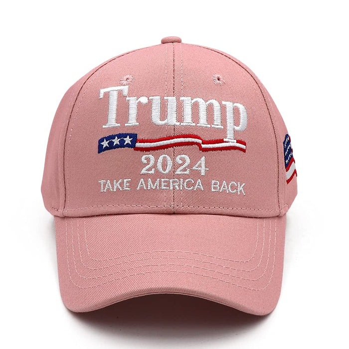 Trump Merchandise Trump Hat MAGA Hat Donald Trump 2024 Hat Take America Back USA Embroidery Adjustable Baseball Cap