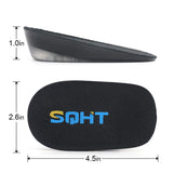 SQHT's Height Increase Insole - Gel Heel Shoe Lift Inserts, Achilles Tendon Cushion for Men and Women (Large (1" Height))