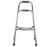 DMI Folding Hemi-Walker Provides Support, Aluminum, Silver, 30'- 35', FSA & HSA Eligible, Lightweight, Superior Support, Comfortable Hand Grips, Easy To Open And Close