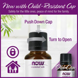 NOW Essential Oils, Grapefruit Oil, Sweet Citrus Aromatherapy Scent, Cold Pressed, 100% Pure, Vegan, Child Resistant Cap, 4-Ounce