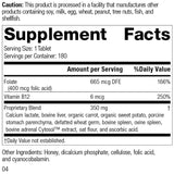 Standard Process - Folic Acid B12-180 Tablets