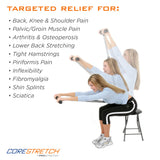 ProStretch CoreStretch, Adjustable Upper and Lower Back Stretcher, Physical Therapy Tool for Back Pain Relief and Shoulder Stretching