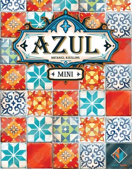 Azul Mini Board Game - Portable Tile-Placement Fun, Strategy Game for Kids and Adults, Ages 8+, 2-4 Players, 30-45 Minute Playtime, Made by Next Move Games