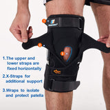 T TIMTAKBO Hinged Knee Brace,GEL Patella Support with Removable Dual Side Stabilizers,Knee Support for Meniscus Tear,Relieves ACL,Arthritis (XL fit Upper 22.5-25.5"/Lower 20-22")