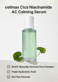 celimax The Real Cica Niacinamide AC Calming Serum | with Hyaluronic Acid, Redness Relief, Moisturizing, Soothing & Restoring Serum, Mild Formula for Sensitive, 40ml
